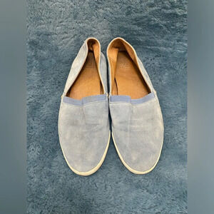 Frye Women's Melanie Slip On Shoe Size 8M Flat Blue Leather Casual Loafer